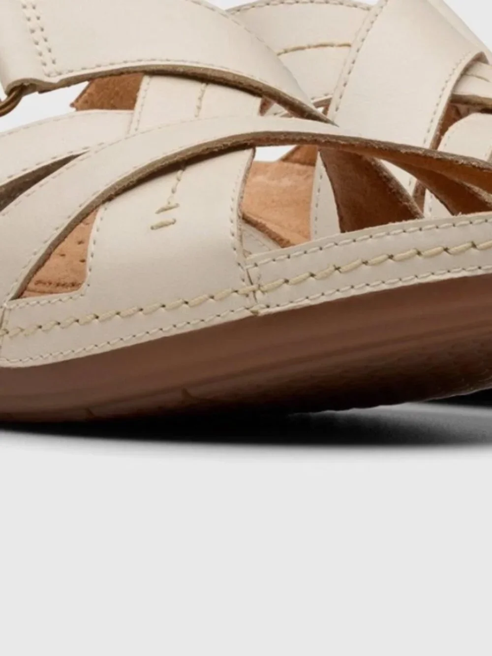 Clarks Artisan Cecily Cream Adjustable Slide 9.5W